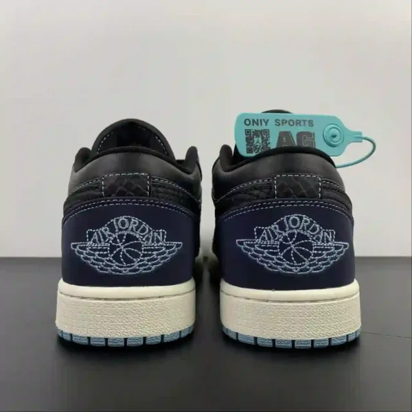 Air Jordan 1 Low Black Dark Obsidian