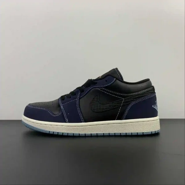 Air Jordan 1 Low Black Dark Obsidian