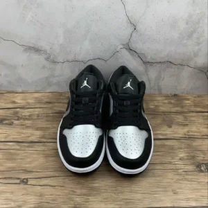 Air Jordan 1 Low Black Metallic Silver