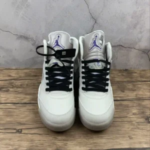 OFF White x Air Jordan 5 Green Purple