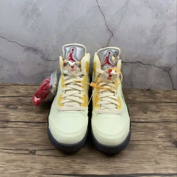 OFF White x Air Jordan 5 Sail