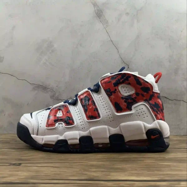 Air More Uptempo 96 Red Navy Camo