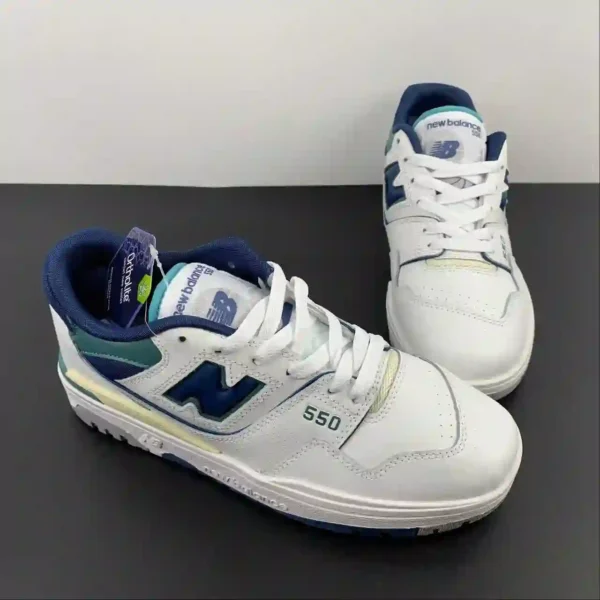 NB550 White Blue Groove